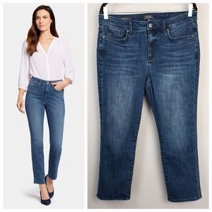 NYDJ Sheri Slim Dark Wash Midrise Slim Leg Jeans size 10 Petite